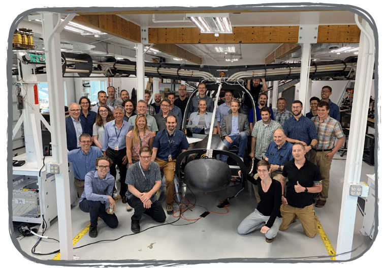 BETA team with the first ironbird